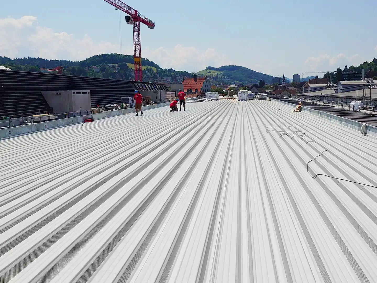 Dach für die Olma Halle in St.Gallen, Hofstetter Metallbau AG